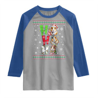 Funny Guinea Pig Ho Ho Ho Ugly Christmas Sweater Raglan Shirt Cute Pet Lover - Wonder Print Shop