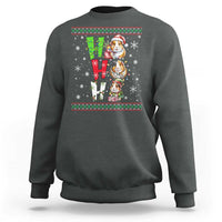 Funny Guinea Pig Ho Ho Ho Ugly Christmas Sweater Sweatshirt Cute Pet Lover - Wonder Print Shop