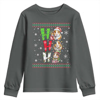 Funny Guinea Pig Ho Ho Ho Ugly Christmas Sweater Youth Sweatshirt Cute Pet Lover - Wonder Print Shop