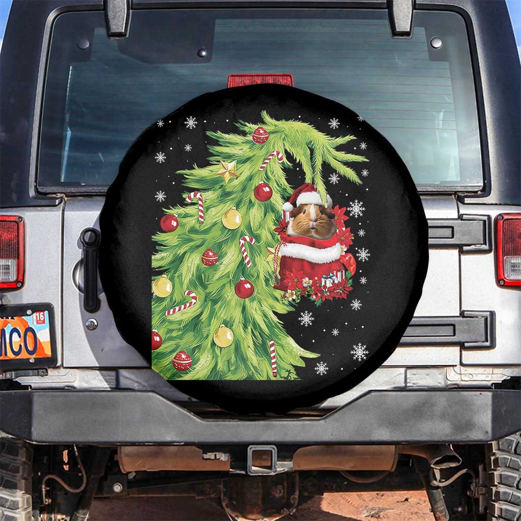 Funny Christmas Guinea In Green Hand Naughty Spare Tire Cover Cute Pet Lover Gift - Wonder Print Shop