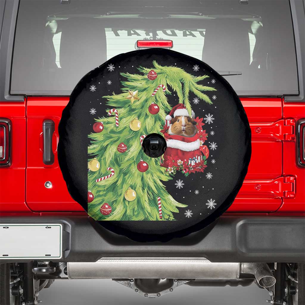 Funny Christmas Guinea In Green Hand Naughty Spare Tire Cover Cute Pet Lover Gift - Wonder Print Shop
