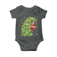 Funny Christmas Guinea In Green Hand Naughty Baby Onesie Cute Pet Lover Gift - Wonder Print Shop