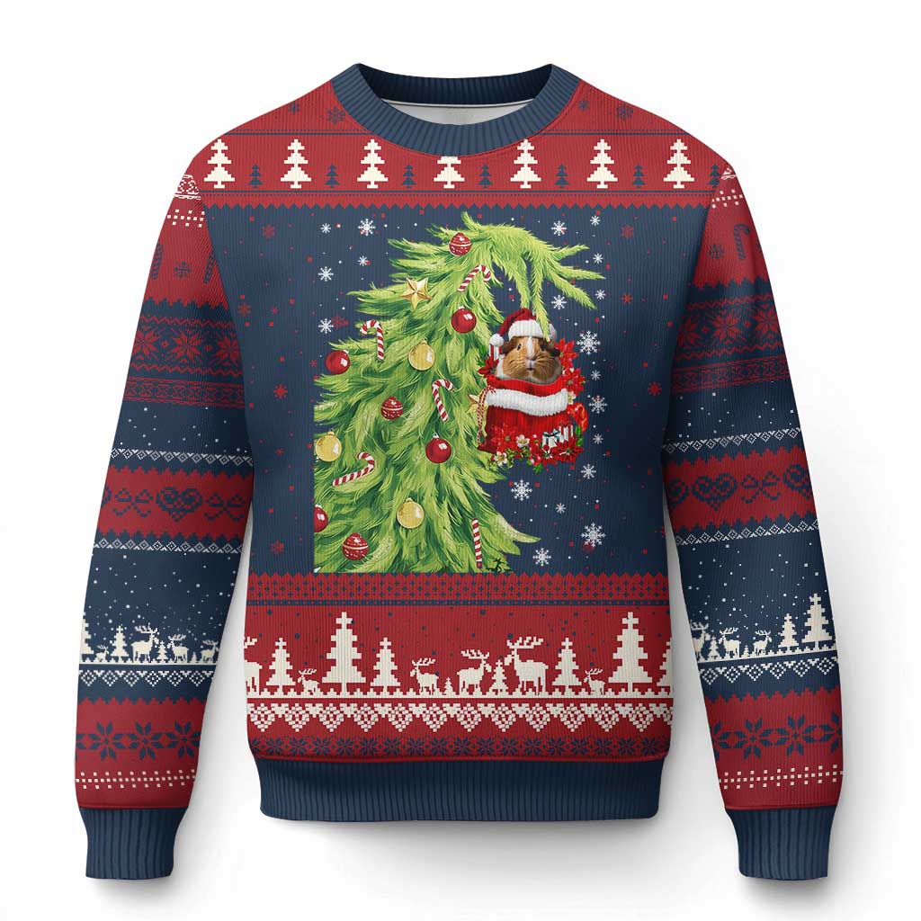 Funny Christmas Guinea In Green Hand Naughty Ugly Christmas Sweater Cute Pet Lover Gift - Wonder Print Shop