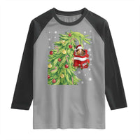 Funny Christmas Guinea In Green Hand Naughty Raglan Shirt Cute Pet Lover Gift - Wonder Print Shop