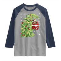 Funny Christmas Guinea In Green Hand Naughty Raglan Shirt Cute Pet Lover Gift - Wonder Print Shop