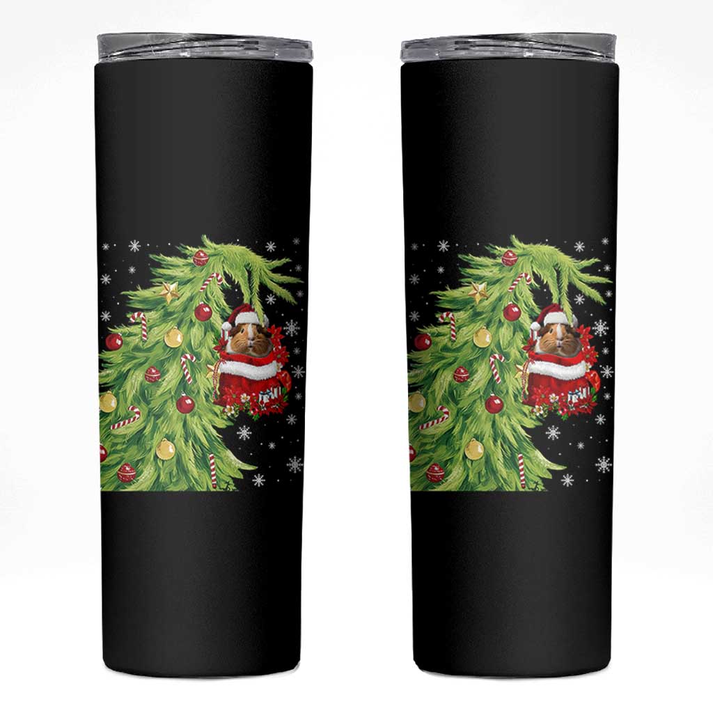 Funny Christmas Guinea In Green Hand Naughty Skinny Tumbler Cute Pet Lover Gift - Wonder Print Shop