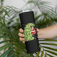 Funny Christmas Guinea In Green Hand Naughty Skinny Tumbler Cute Pet Lover Gift - Wonder Print Shop