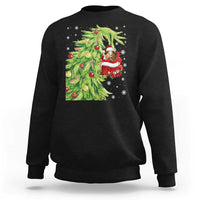Funny Christmas Guinea In Green Hand Naughty Sweatshirt Cute Pet Lover Gift - Wonder Print Shop