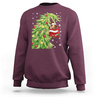 Funny Christmas Guinea In Green Hand Naughty Sweatshirt Cute Pet Lover Gift - Wonder Print Shop