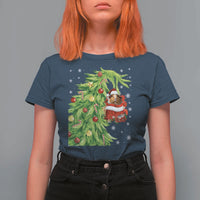 Funny Christmas Guinea In Green Hand Naughty T Shirt For Women Cute Pet Lover Gift - Wonder Print Shop