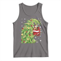 Funny Christmas Guinea In Green Hand Naughty Tank Top Cute Pet Lover Gift - Wonder Print Shop