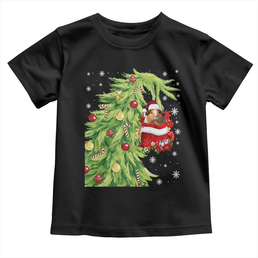 Funny Christmas Guinea In Green Hand Naughty Toddler T Shirt Cute Pet Lover Gift - Wonder Print Shop