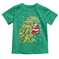 Funny Christmas Guinea In Green Hand Naughty Toddler T Shirt Cute Pet Lover Gift - Wonder Print Shop