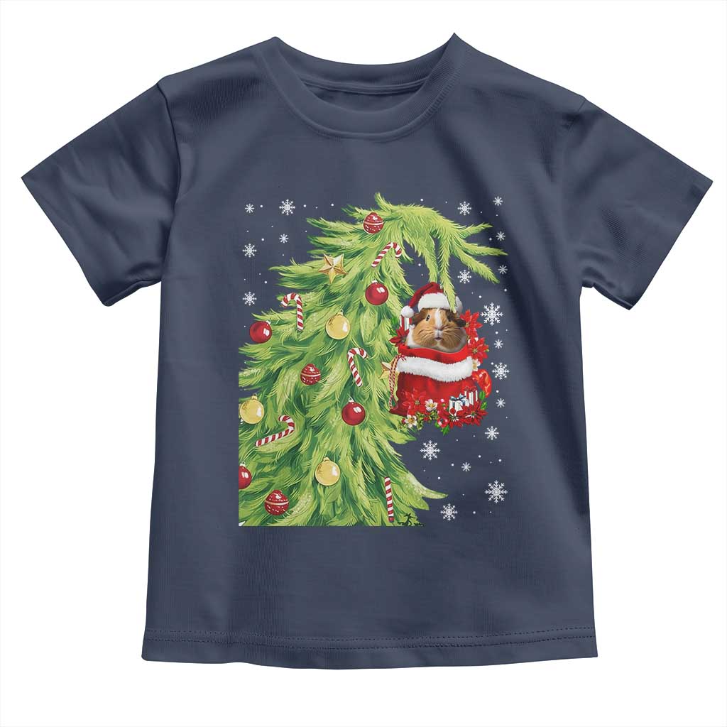 Funny Christmas Guinea In Green Hand Naughty Toddler T Shirt Cute Pet Lover Gift - Wonder Print Shop