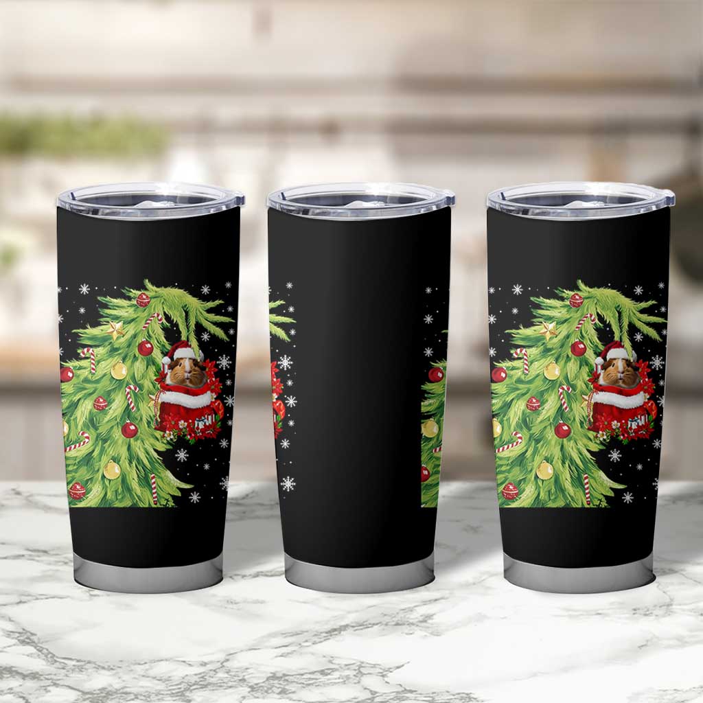 Funny Christmas Guinea In Green Hand Naughty Tumbler Cup Cute Pet Lover Gift - Wonder Print Shop