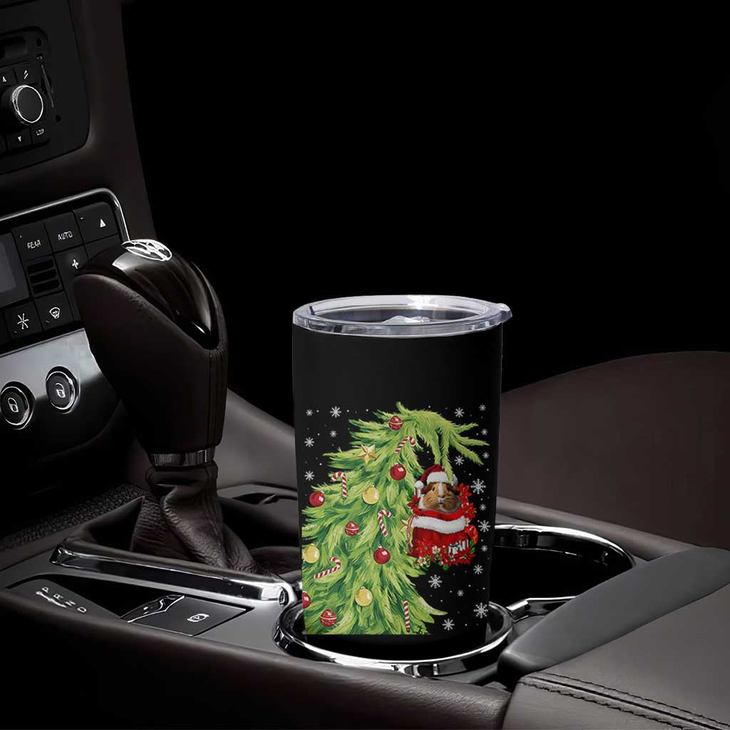 Funny Christmas Guinea In Green Hand Naughty Tumbler Cup Cute Pet Lover Gift - Wonder Print Shop