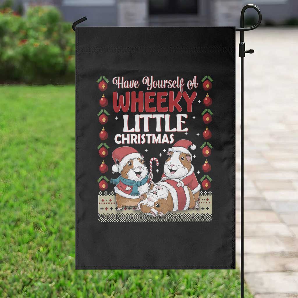 Have Yourself A Wheeky Little Christmas Garden Flag Funny Guinea Pig Lover - Wonder Print Shop