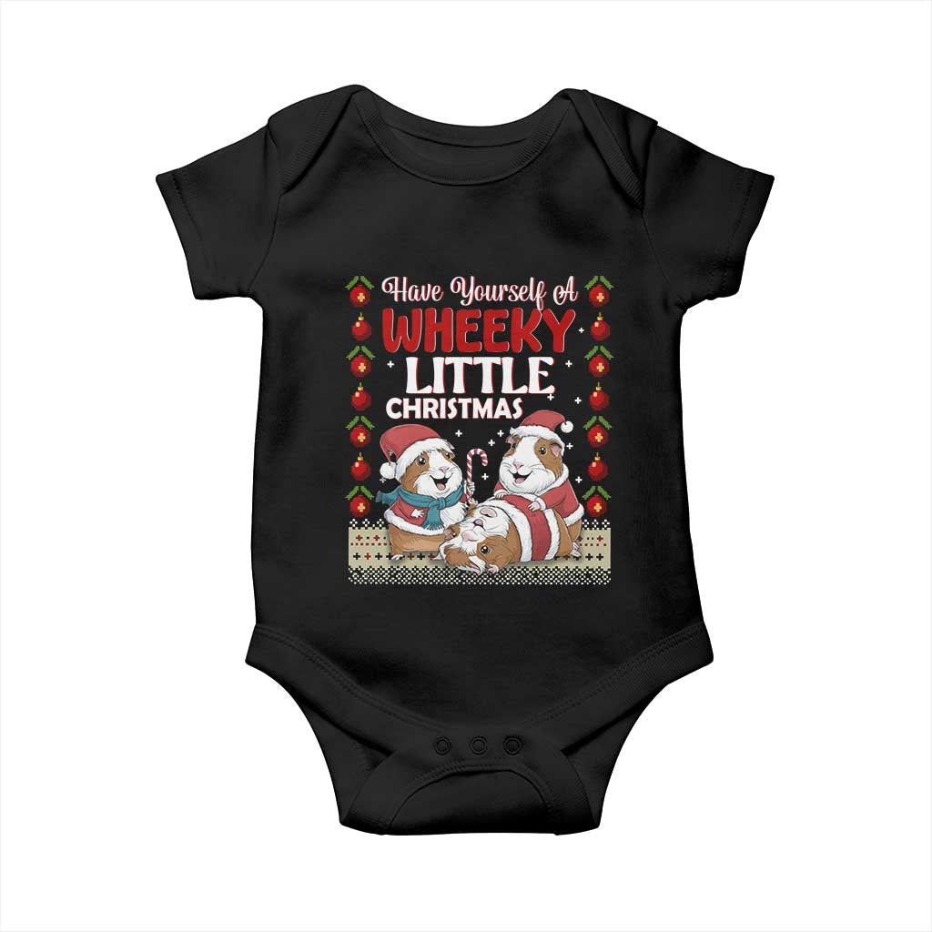 Have Yourself A Wheeky Little Christmas Baby Onesie Funny Guinea Pig Lover - Wonder Print Shop