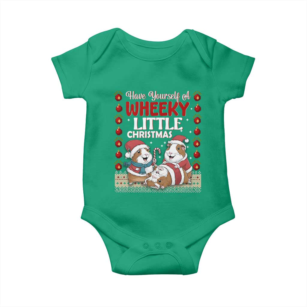 Have Yourself A Wheeky Little Christmas Baby Onesie Funny Guinea Pig Lover - Wonder Print Shop