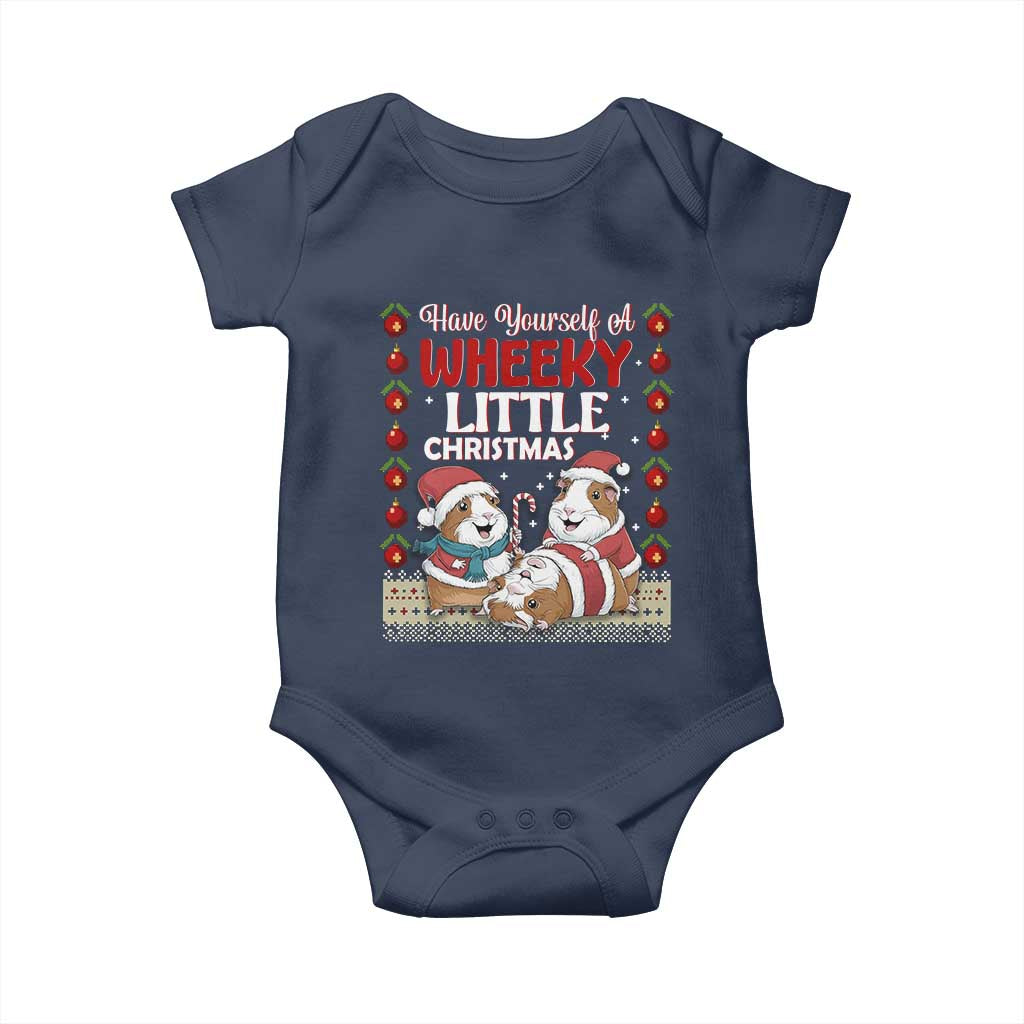 Have Yourself A Wheeky Little Christmas Baby Onesie Funny Guinea Pig Lover - Wonder Print Shop