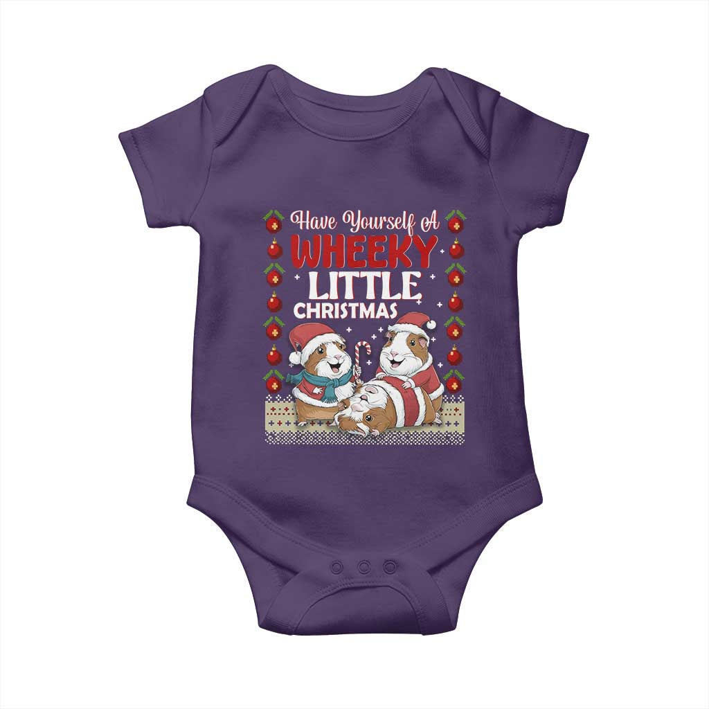 Have Yourself A Wheeky Little Christmas Baby Onesie Funny Guinea Pig Lover - Wonder Print Shop
