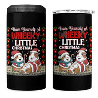 Have Yourself A Wheeky Little Christmas 4 in 1 Can Cooler Tumbler Funny Guinea Pig Lover - Wonder Print Shop