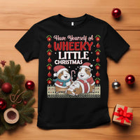 Have Yourself A Wheeky Little Christmas T Shirt Funny Guinea Pig Lover - Wonder Print Shop