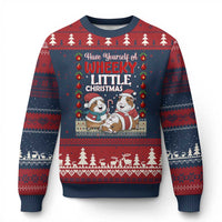 Have Yourself A Wheeky Little Xmas Ugly Christmas Sweater Funny Guinea Pig Lover - Wonder Print Shop