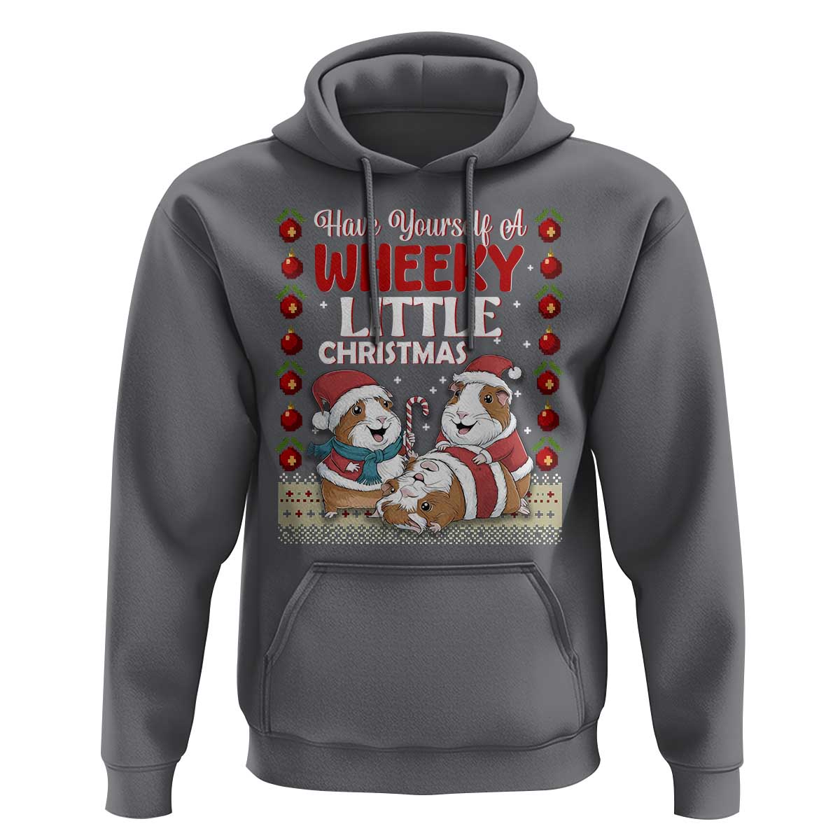 Have Yourself A Wheeky Little Christmas Hoodie Funny Guinea Pig Lover - Wonder Print Shop