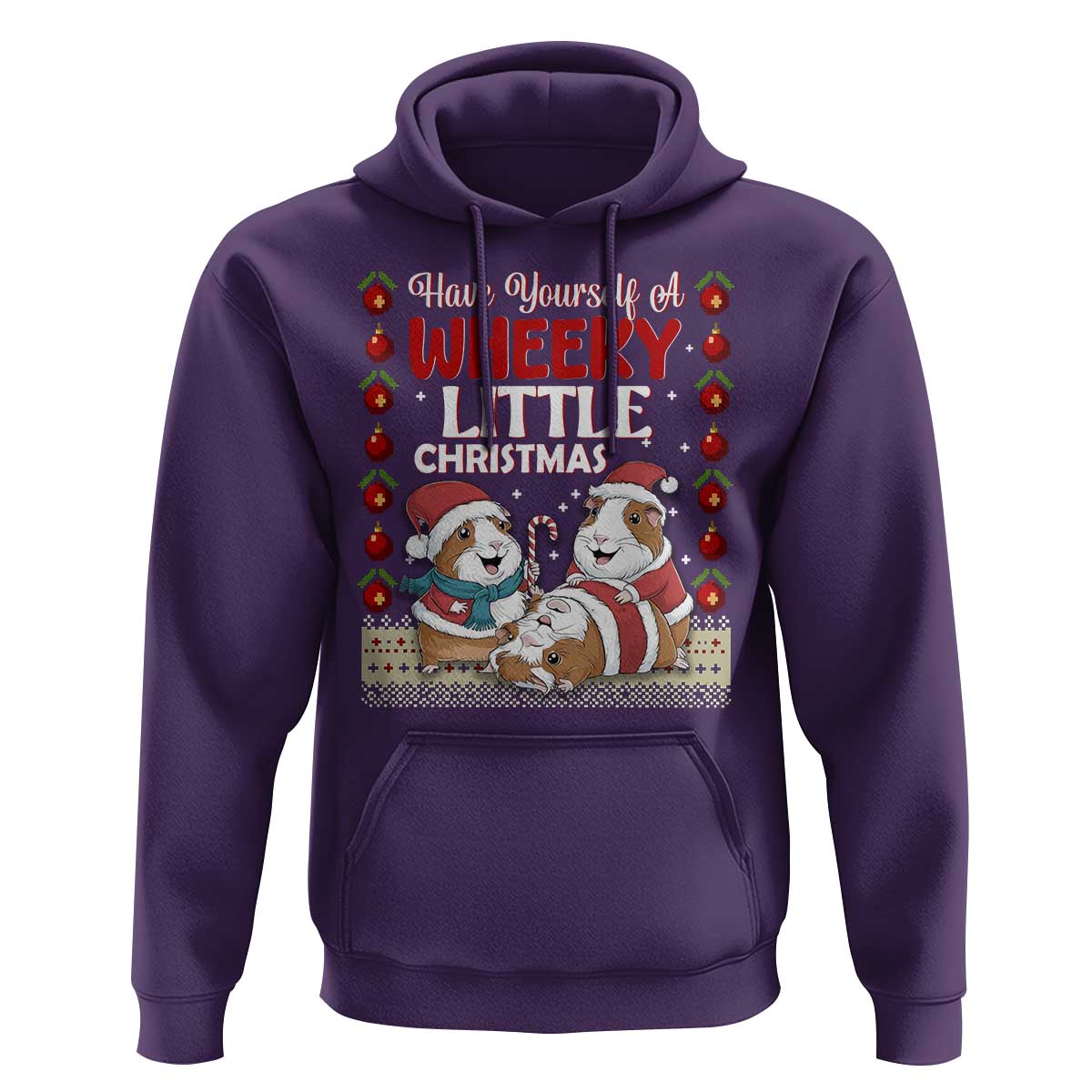 Have Yourself A Wheeky Little Christmas Hoodie Funny Guinea Pig Lover - Wonder Print Shop