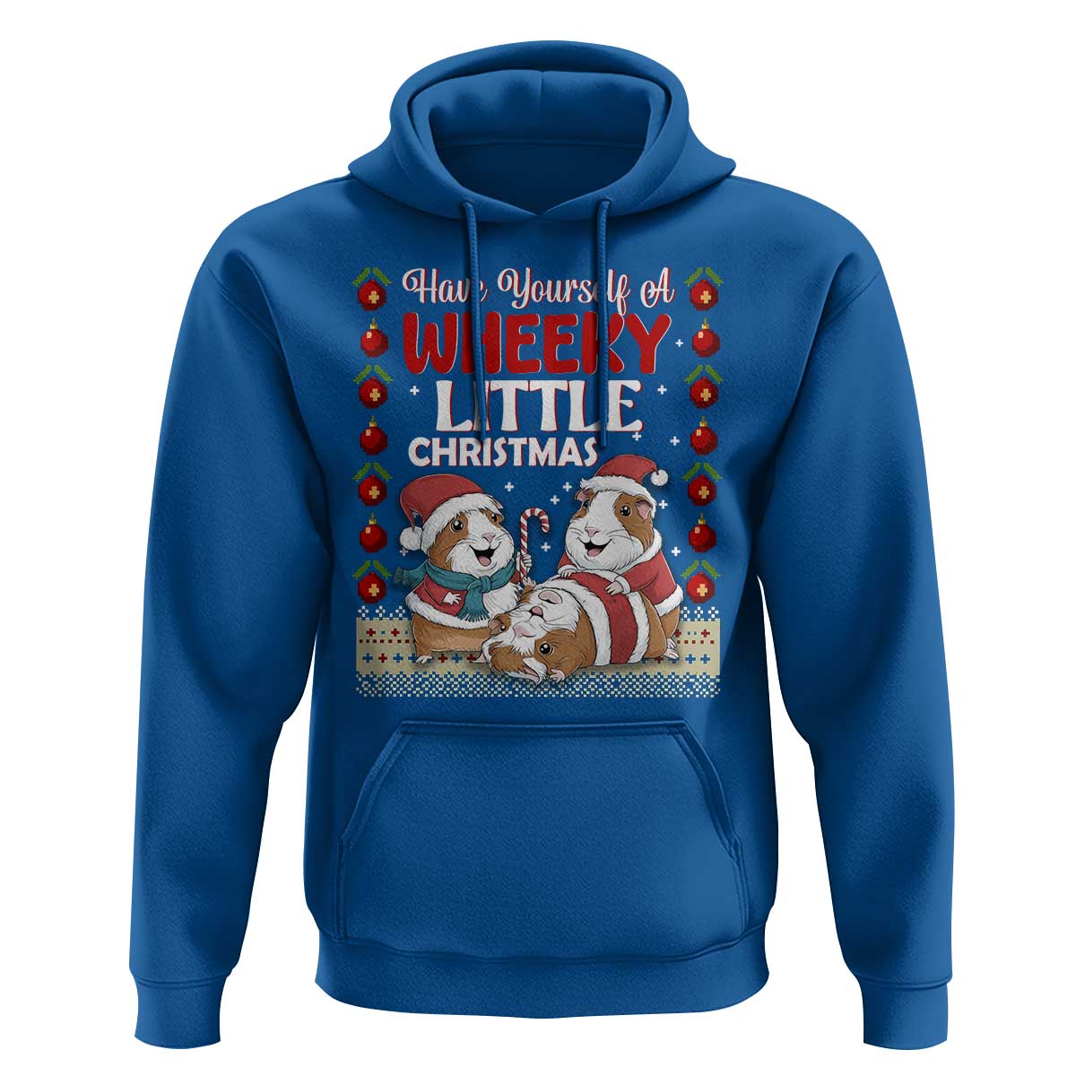 Have Yourself A Wheeky Little Christmas Hoodie Funny Guinea Pig Lover - Wonder Print Shop