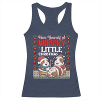 Have Yourself A Wheeky Little Christmas Racerback Tank Top Funny Guinea Pig Lover - Wonder Print Shop