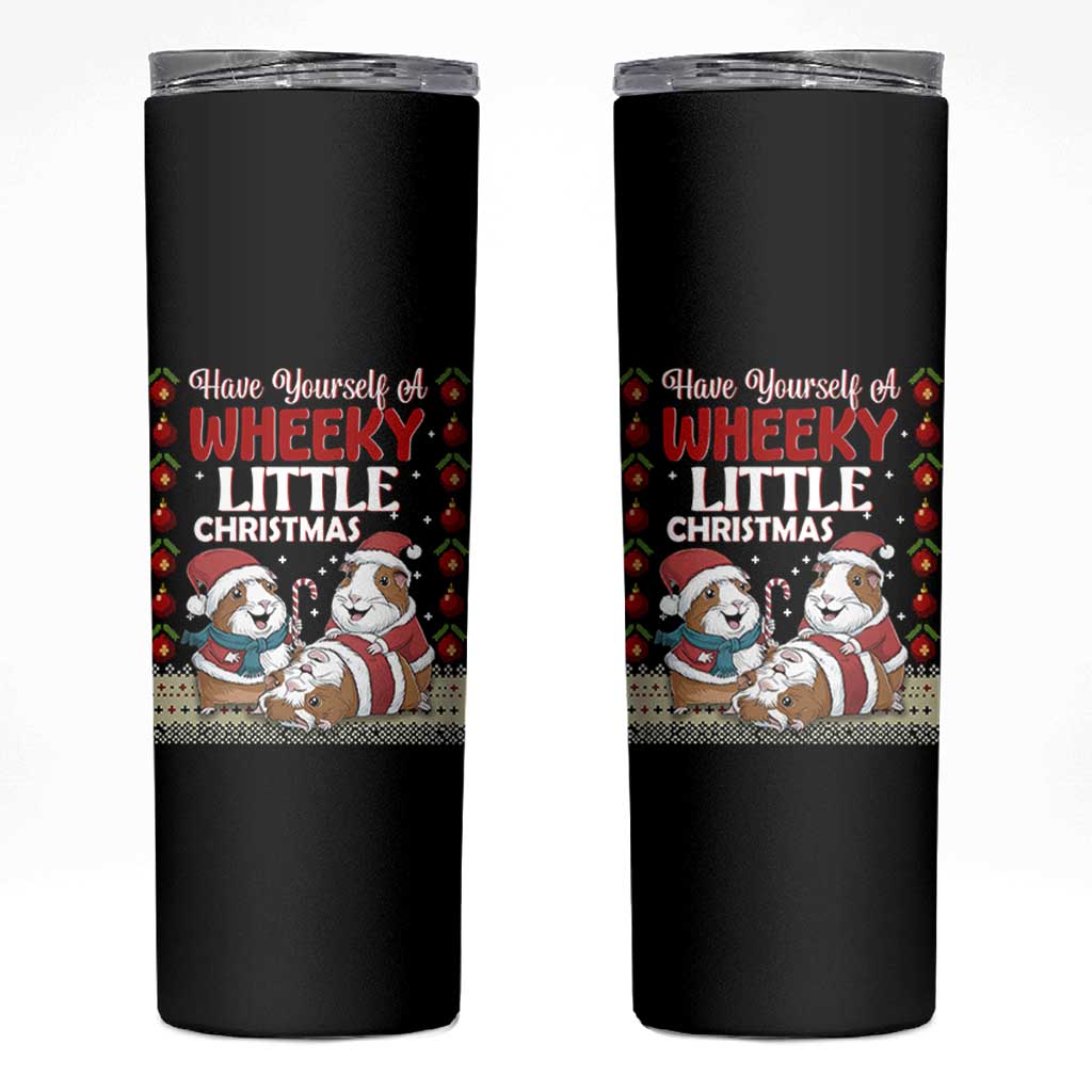 Have Yourself A Wheeky Little Christmas Skinny Tumbler Funny Guinea Pig Lover - Wonder Print Shop