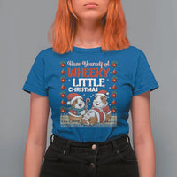 Have Yourself A Wheeky Little Christmas T Shirt For Women Funny Guinea Pig Lover - Wonder Print Shop