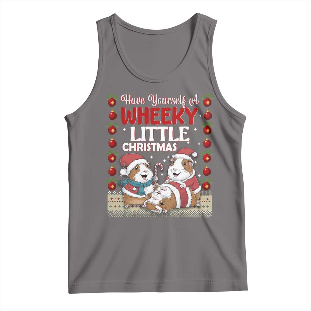 Have Yourself A Wheeky Little Christmas Tank Top Funny Guinea Pig Lover - Wonder Print Shop