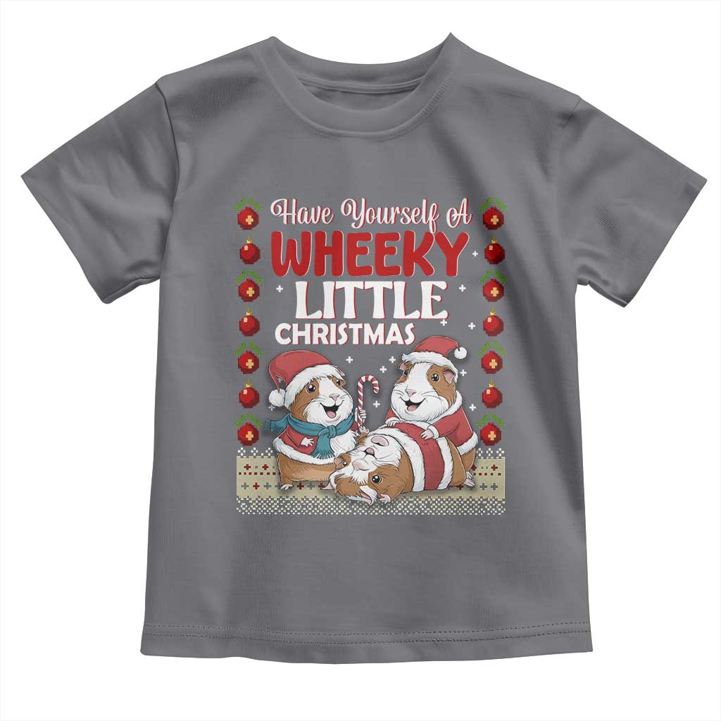 Have Yourself A Wheeky Little Christmas Toddler T Shirt Funny Guinea Pig Lover - Wonder Print Shop