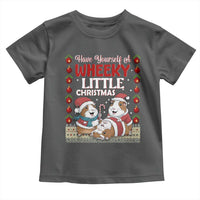 Have Yourself A Wheeky Little Christmas Toddler T Shirt Funny Guinea Pig Lover - Wonder Print Shop