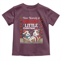 Have Yourself A Wheeky Little Christmas Toddler T Shirt Funny Guinea Pig Lover - Wonder Print Shop