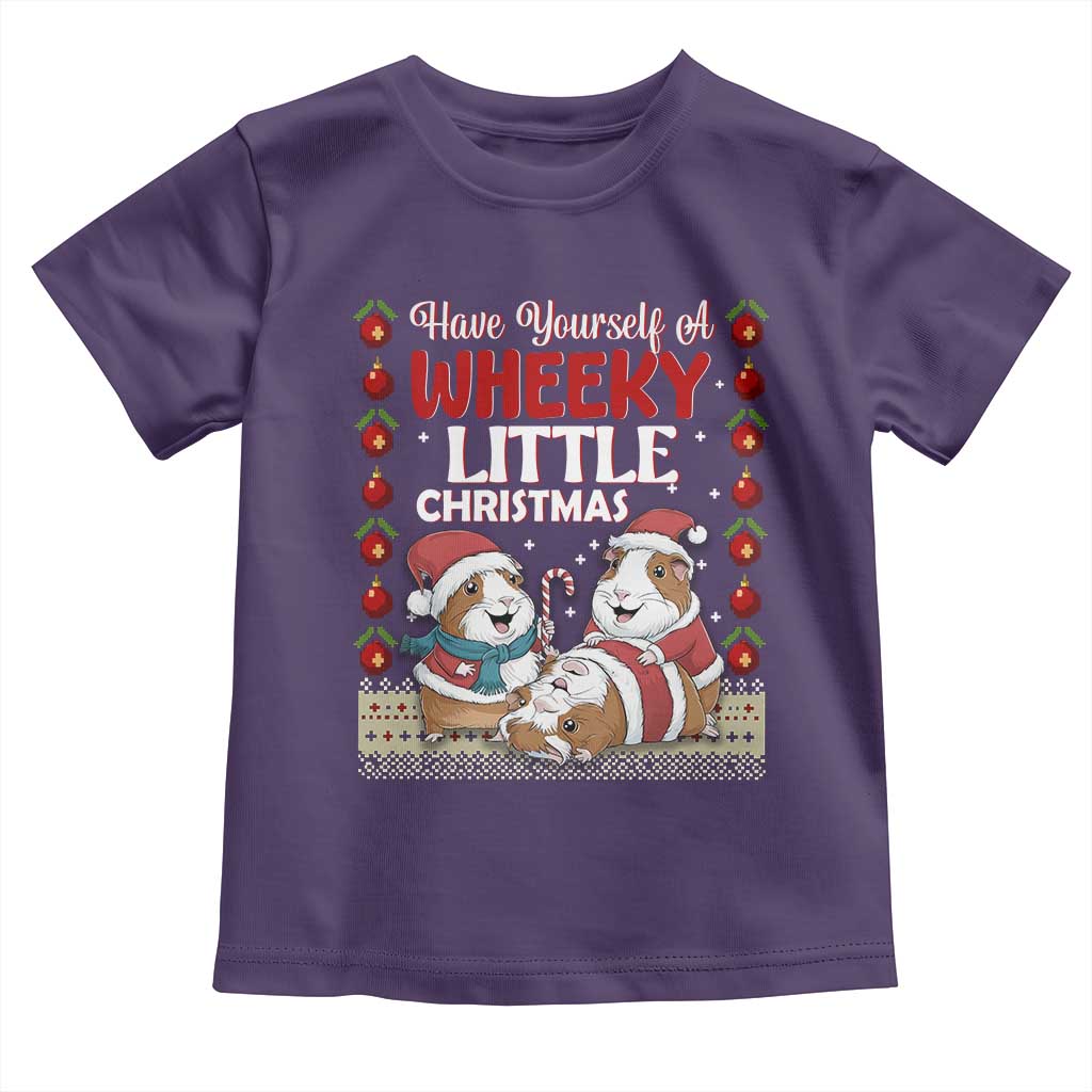 Have Yourself A Wheeky Little Christmas Toddler T Shirt Funny Guinea Pig Lover - Wonder Print Shop