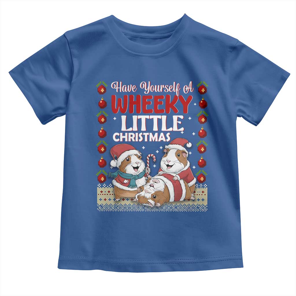 Have Yourself A Wheeky Little Christmas Toddler T Shirt Funny Guinea Pig Lover - Wonder Print Shop