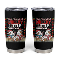Have Yourself A Wheeky Little Christmas Tumbler Cup Funny Guinea Pig Lover - Wonder Print Shop