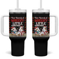 Have Yourself A Wheeky Little Christmas Tumbler With Handle Funny Guinea Pig Lover - Wonder Print Shop