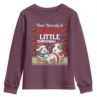 Have Yourself A Wheeky Little Christmas Youth Sweatshirt Funny Guinea Pig Lover - Wonder Print Shop