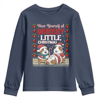 Have Yourself A Wheeky Little Christmas Youth Sweatshirt Funny Guinea Pig Lover - Wonder Print Shop