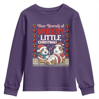 Have Yourself A Wheeky Little Christmas Youth Sweatshirt Funny Guinea Pig Lover - Wonder Print Shop