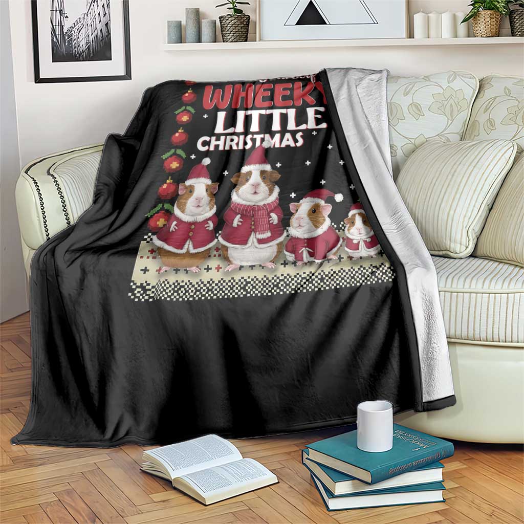 Christmas Guinea Pig Lover Throw Blanket Have Yourself A Wheeky Little - Wonder Print Shop