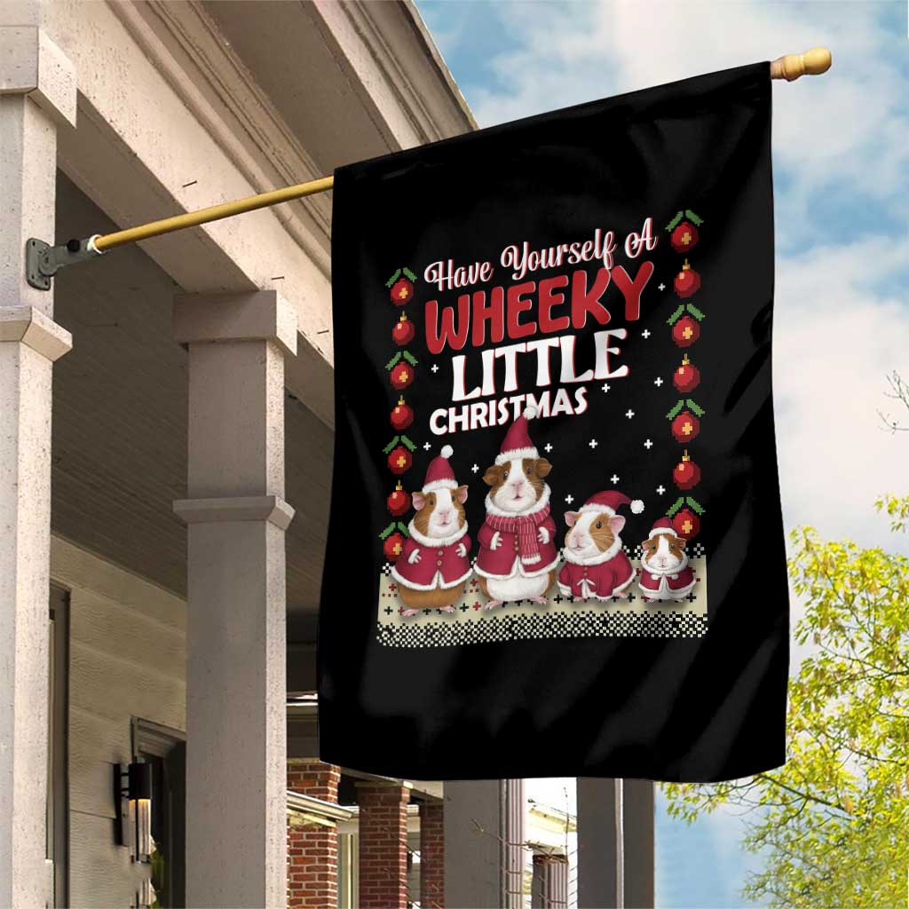 Christmas Guinea Pig Lover Garden Flag Have Yourself A Wheeky Little - Wonder Print Shop