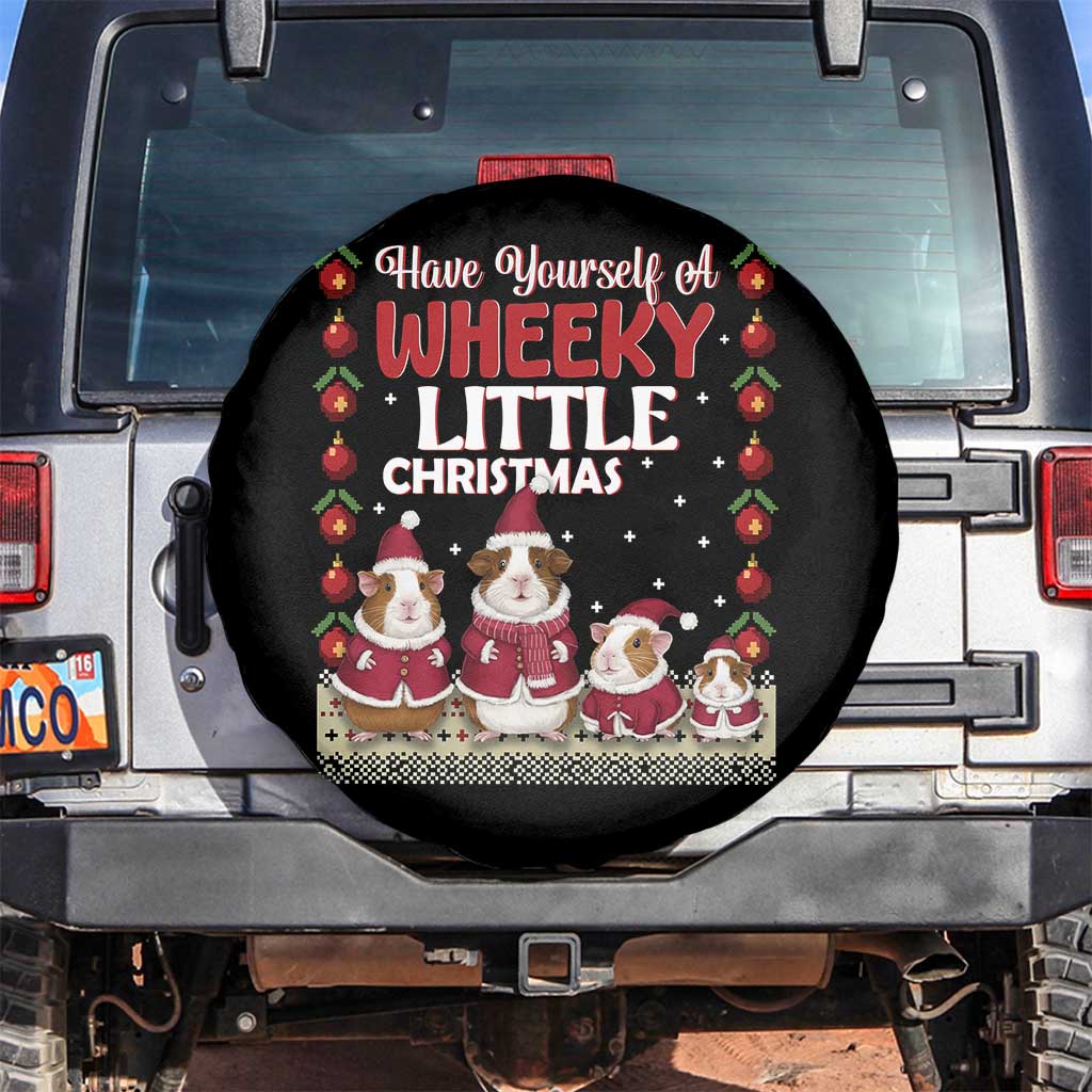 Christmas Guinea Pig Lover Spare Tire Cover Have Yourself A Wheeky Little - Wonder Print Shop
