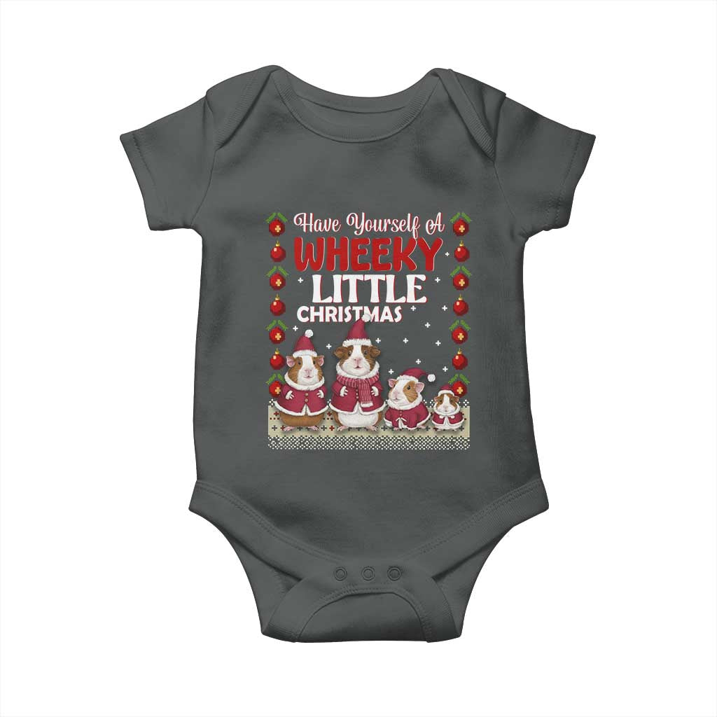 Christmas Guinea Pig Lover Baby Onesie Have Yourself A Wheeky Little - Wonder Print Shop