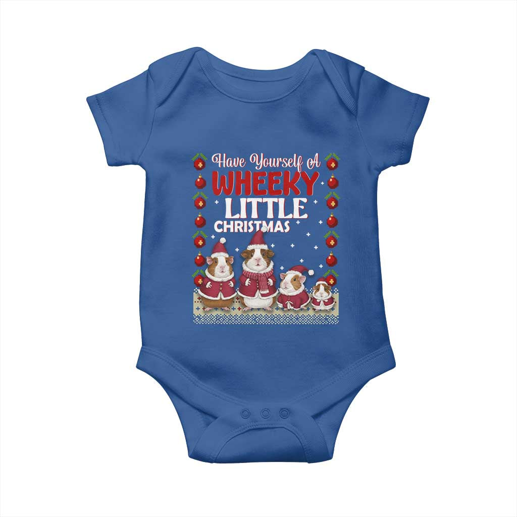 Christmas Guinea Pig Lover Baby Onesie Have Yourself A Wheeky Little - Wonder Print Shop